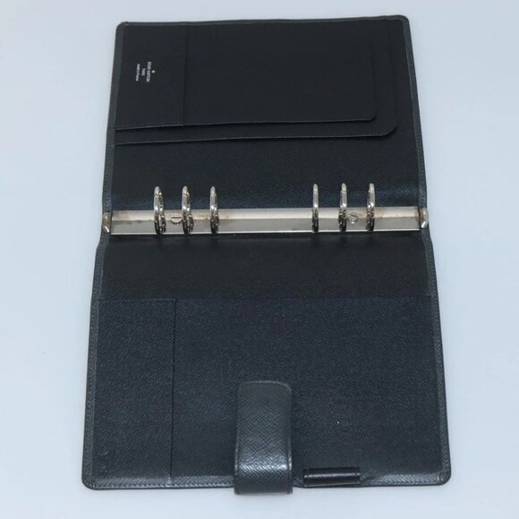 LOUIS VUITTON Taiga Agenda GM Day Planner Cover Black - Picture 10 of 16